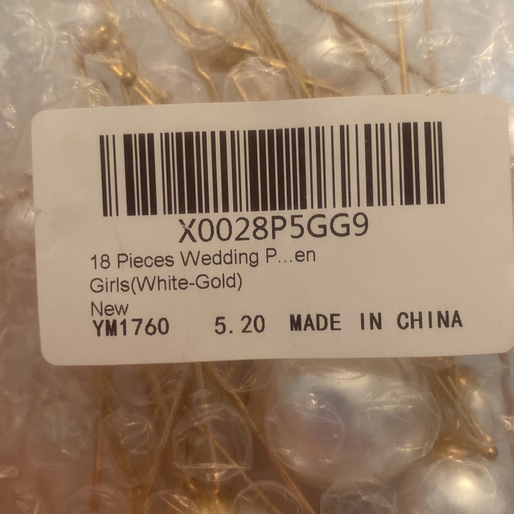 18 piece wedding pearl hair pins. Perfect for engagement, wedding, parties, etc! - Picture 4 of 4